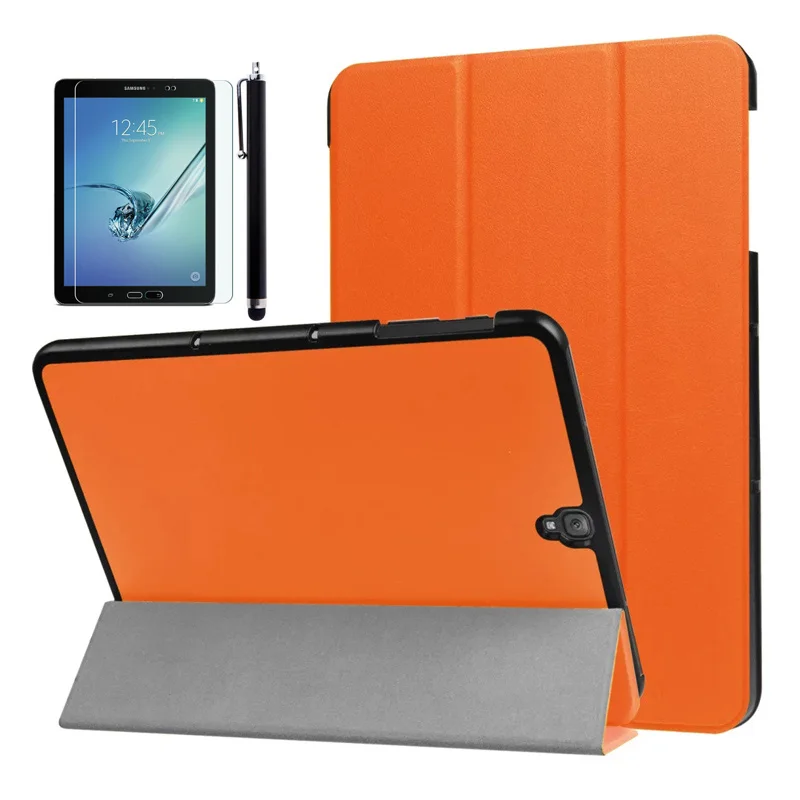 CucKooDo ультра тонкий смарт-Корпус чехол-подставка для Samsung Galaxy Tab S3 9,7 дюймов(SM-T820/T825)+ стилус+ Экран пленка