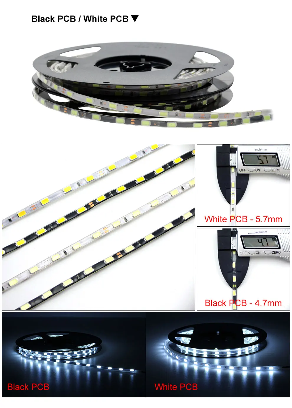 [Seven Neon] ультраяркая Гибкая тонкая водостойкая лента smd 5 мм 12 в пост. Тока 60