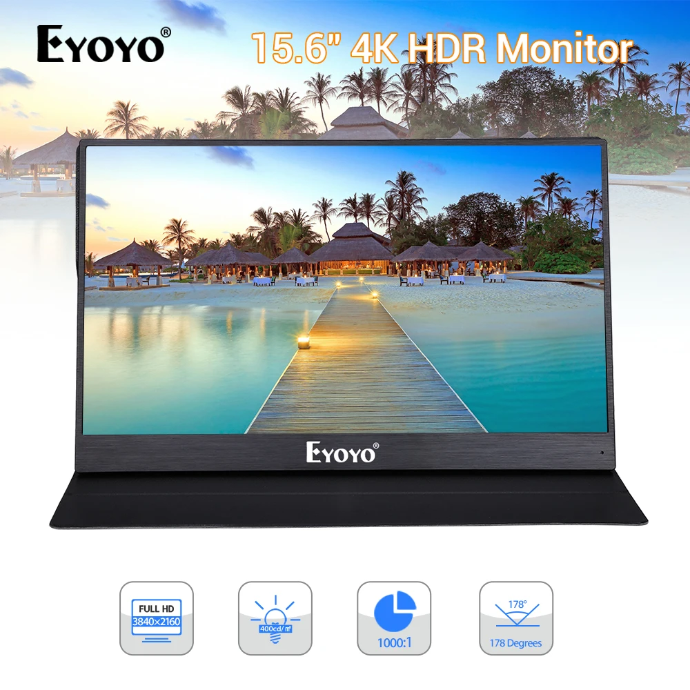 Eyoyo 15 6 дюймов 3840*2160 HDR портативный дисплей для PS4 pro переключатель xbox игры
