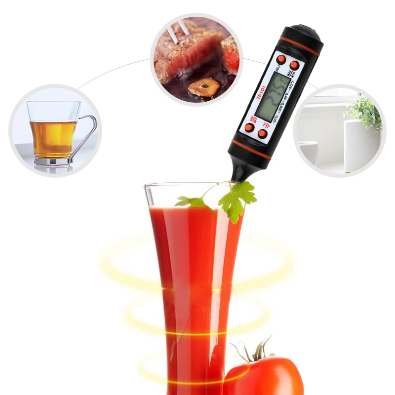 YTE термометр для барбекю цифровой приготовления пищи мяса и продуктов