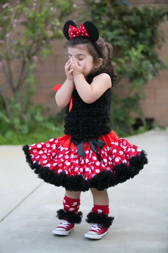 Минни маус юбка Девушка юбки Фотография опора Девочка экипировка подарок