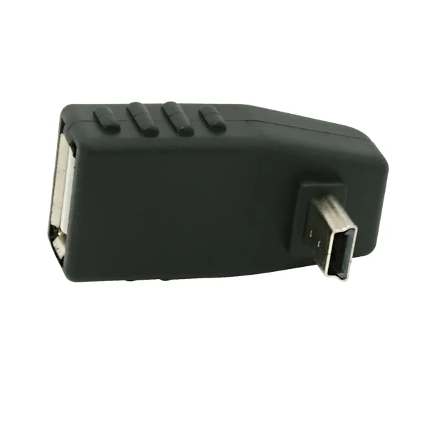 90 градусов вниз анллагл USB мама к Мини Мужской OTG адаптер для автомобиля AUX