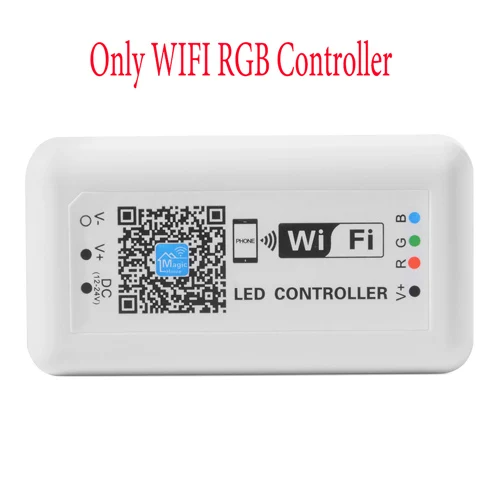5050 светодиодный wifi RGB Светодиодная лента 15 м ленточный светильник не водонепроницаемый 5 м 10 м RGB 60 светодиодный/м беспроводной wifi управление смартфон управление Лер - Испускаемый цвет: Only WIFI Controller