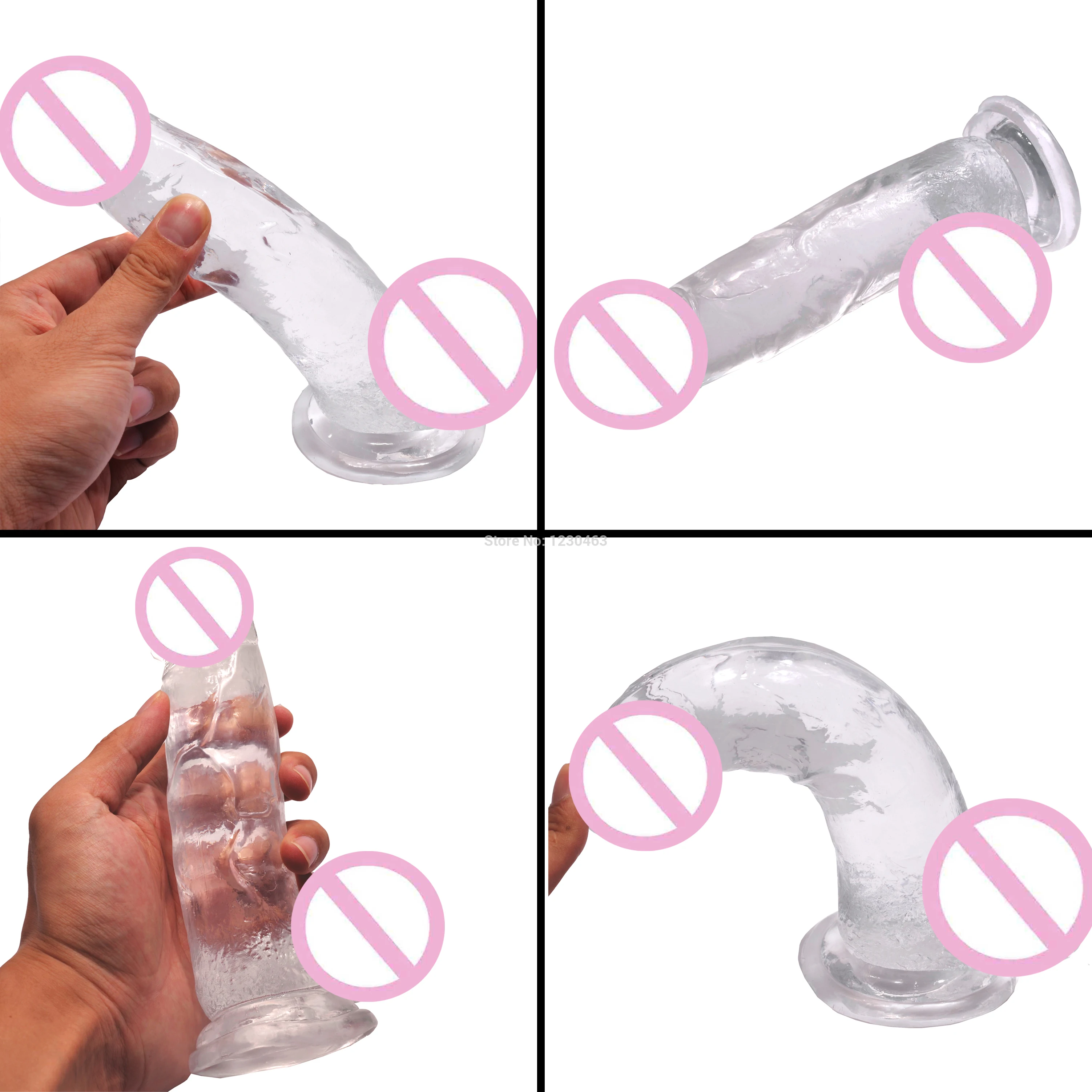 Гибкие реалистичные большие фаллоимитаторы поддельный член фаллоимитатор желе