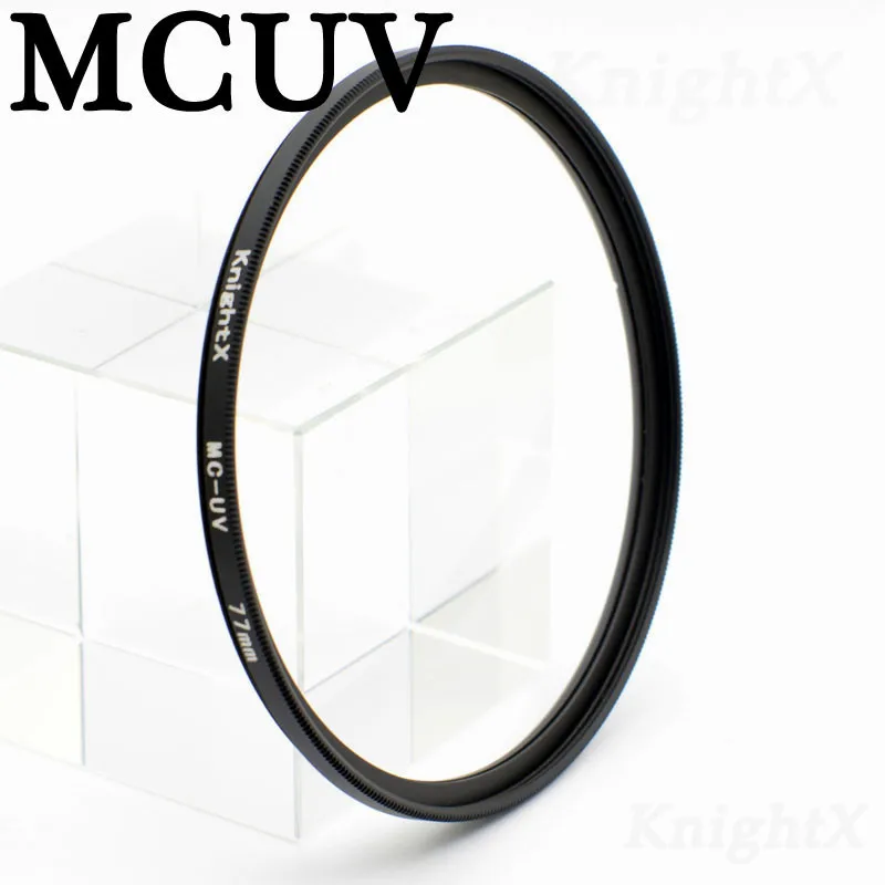 MCUV KnightX UV STAR 8 фильтр объектива камеры для sony Canon nikon obiektyw do nikon a d5200 чехол D800 80D 5300 D5500 49 52 55 58 67 - Цвет: MCUV