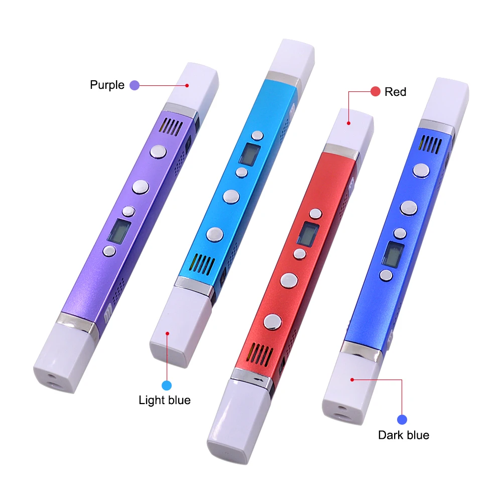 Myriwell ABS/PLA 1 75 мм DIY 3D Ручка для рисования светодиодный экран USB зарядка печати 9 м