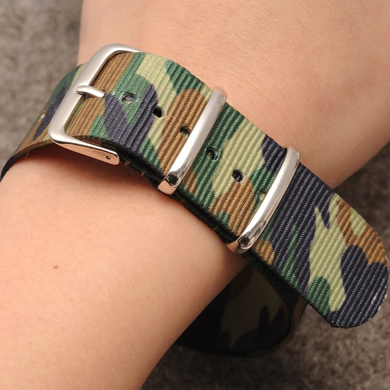 Аксессуары для часов нейлоновый холщовый Камуфляжный полевой ремешок уличный