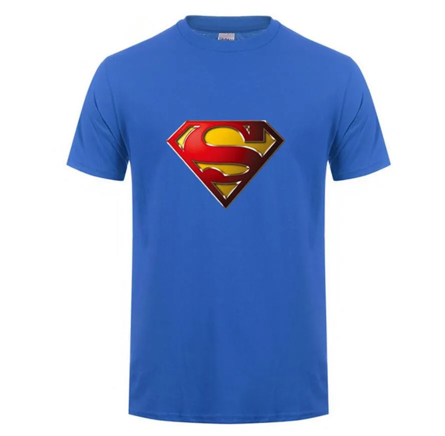 2019 Fashion Style Superman T Shirt Men Short Sleeve Cotton Casual T-shirt Superhero Top Tees Custom Tshirt Camisetas Masculinas Мужская
