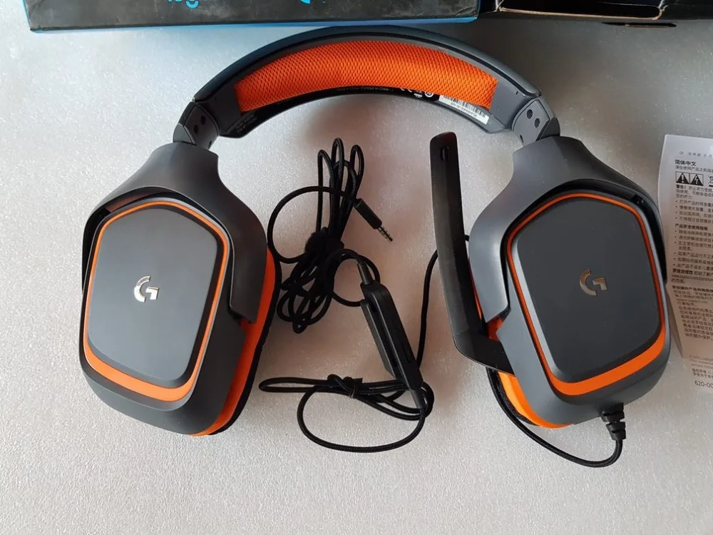 Бывшая в употреблении игровая стереогарнитура G231 logitech с шумоподавлением