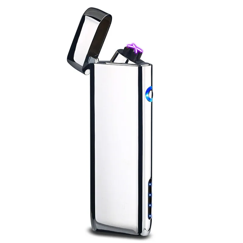 Новая Металлическая ветрозащитная электронная Usb зарядка Зажигалка для сигарет