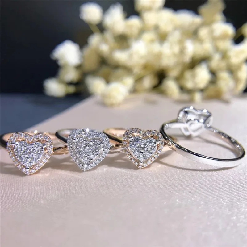 Wedding 100% Moissanite Diamond Ring Genuine 18K 750 White Gold D color VVS MO-008 Have a certificate | Украшения и аксессуары