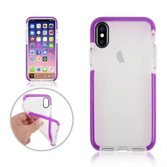 Horsebiao 20 шт. для iphone х ТПУ чехол прозрачный Мягкие TPU силиконовый полный