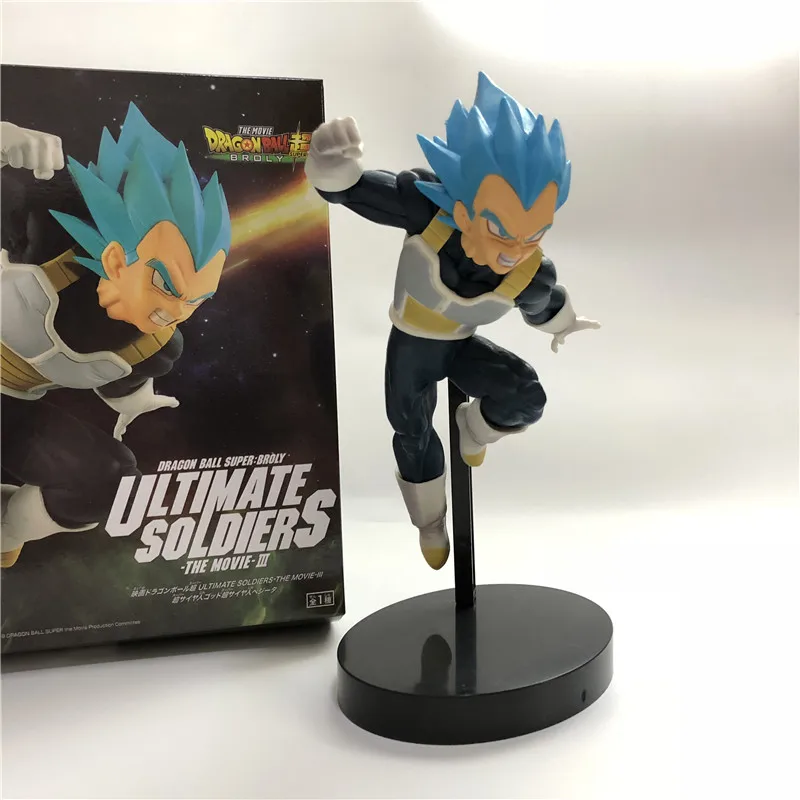 Dragon Ball Z темно-синяя Gogeta Goku Vegeta Ultimate Soldier Movie Ver. Против Супер броли битва ПВХ экшн-фигурка Драконий жемчуг зет 23 см