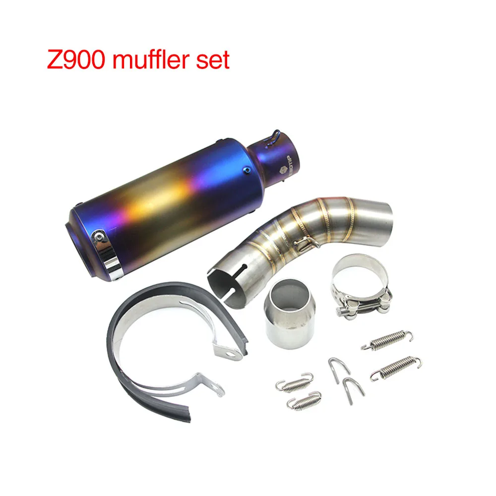Z900 muffler set ZSDTRP Z900 51 мм мотоциклетный глушитель среднего соединения трубы Аксессуары для Kawasaki Z900 Slip-on Racings part - Цвет: Z900 muffler set