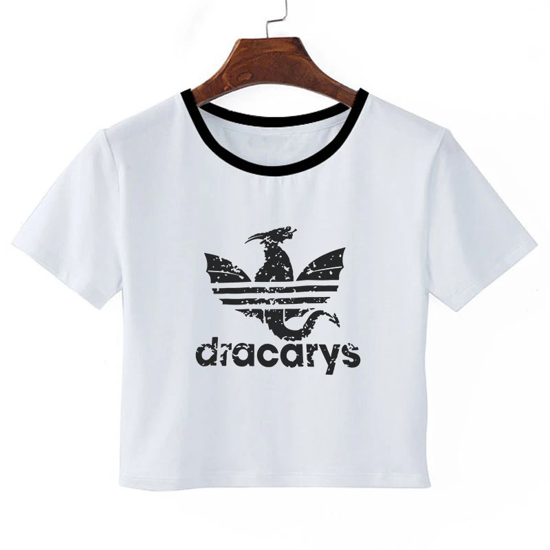 1897 Not Today Футболка с принтом Игра престолов Arya Stark Inspired женский короткий рукав короткий топ белые футболки винтажные Camiseta Dracarys - Цвет: 1897