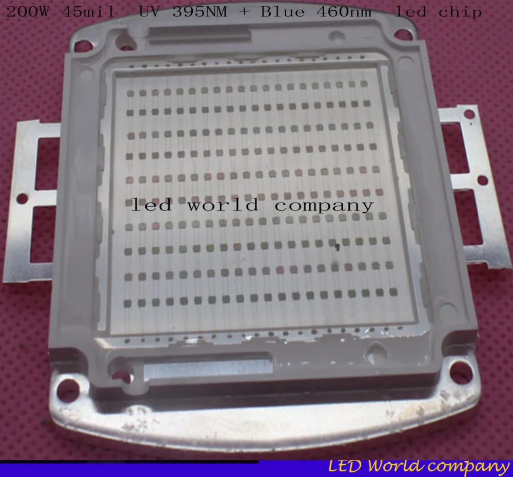200 Вт 45 мил SMD высокомощный светодиодный ультрафиолетовый УФ нм + синий УФ: 33-36 в