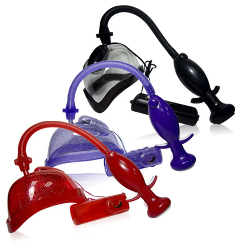 Электрический вибратор с вакуумной присоской для клитора насос влагалища