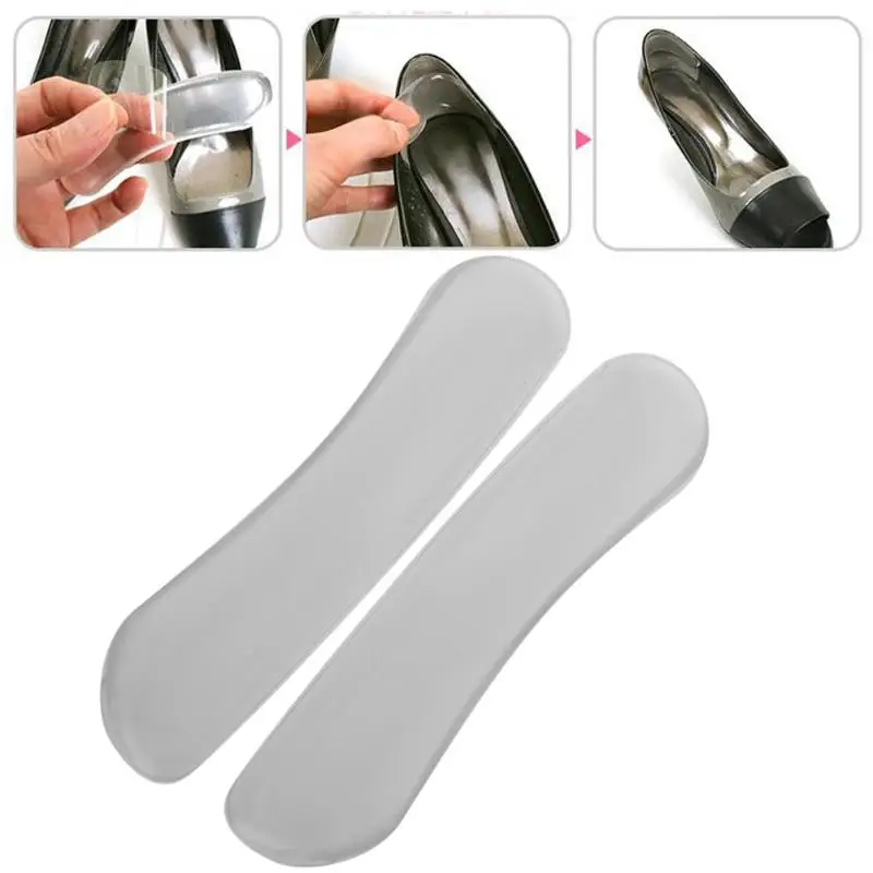 Силиконовые сандалии на высоком каблуке защита для пятки предотвращающая боль в