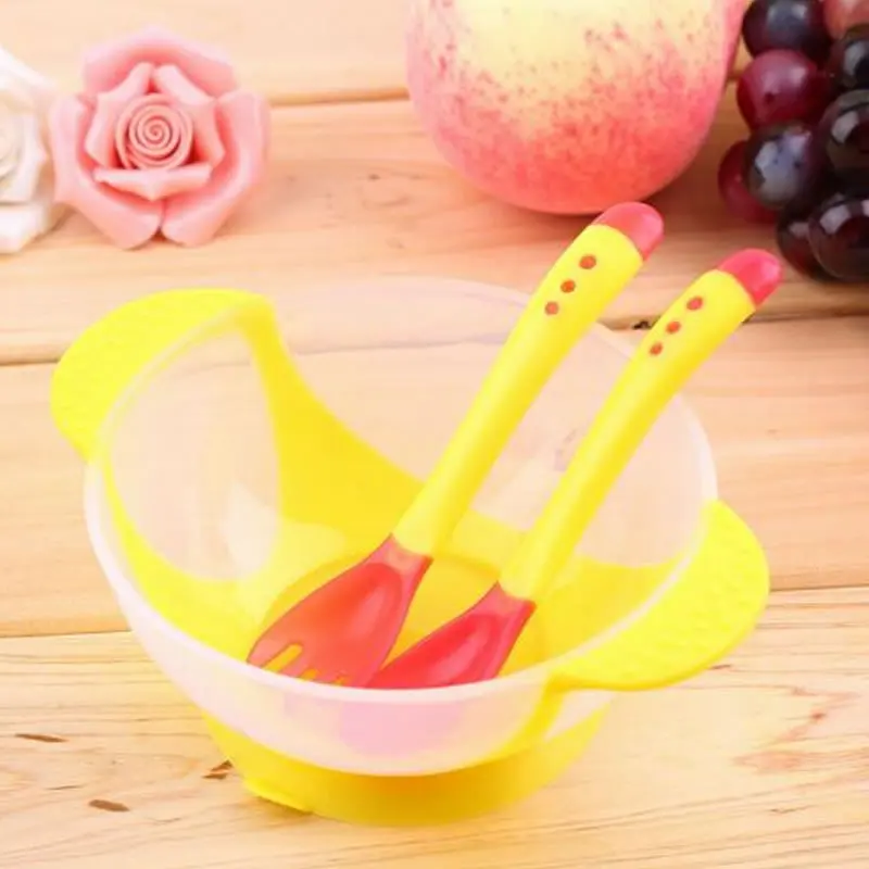 Набор столовых приборов для маленьких детей миска риса присоски Мягкая ложка