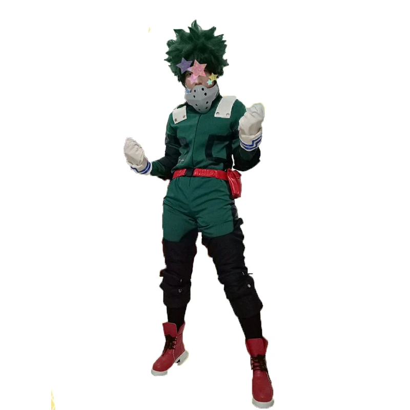 Аниме Мой герой Академия косплей костюм Izuku мидория платье боевые костюмы наряд с