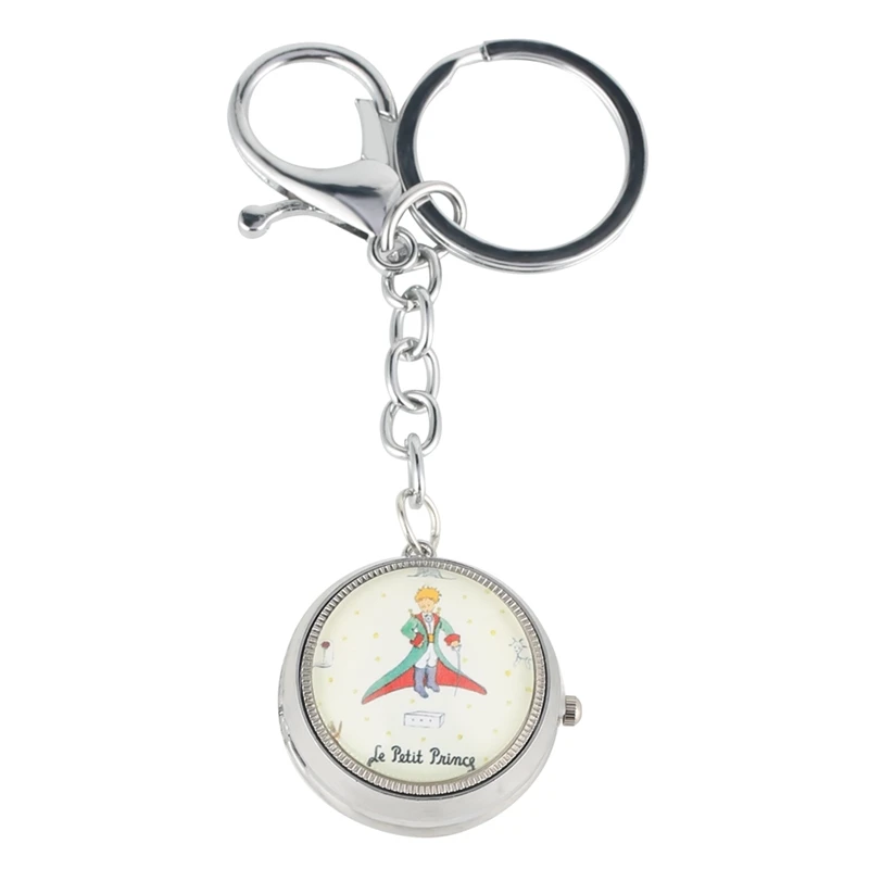 The Little Prince Советские значки СССР серповидный Молоток Стиль Брелок для ключей в виде кусочка кварца часы Маленькая симпатичная цепочка для ключей талисманы любовника с изображением сердца, для подарков для мужчин женщин девушек - Цвет: The Little Prince