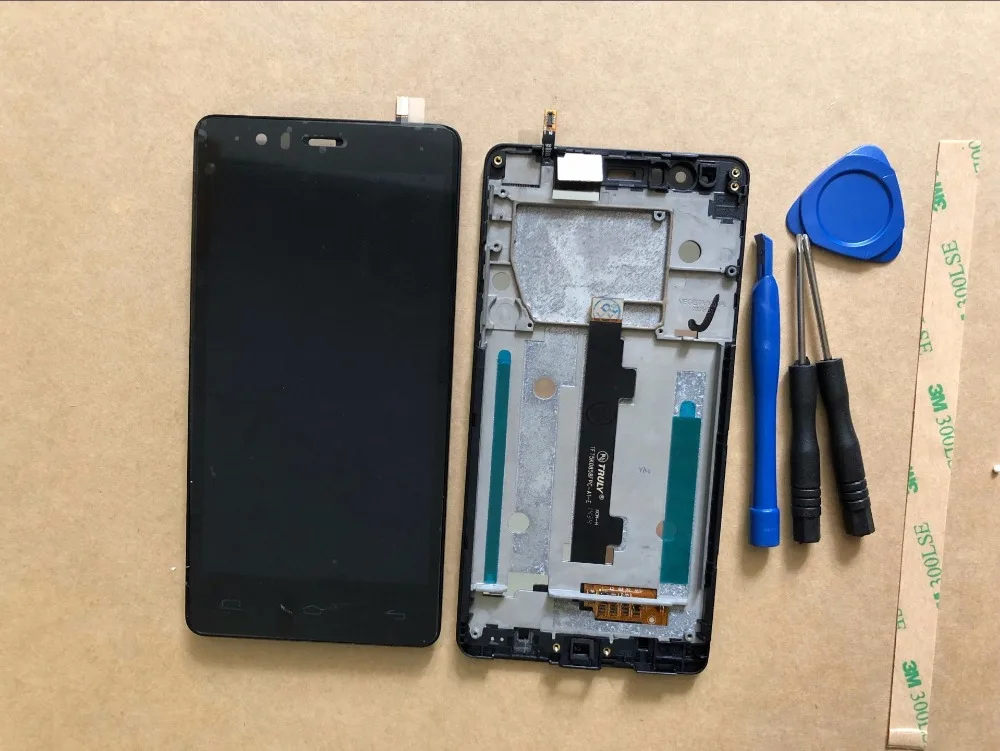 Новый модуль для BQ Aquaris E5 HD TFT5K0858FPC A1 E ЖК экран с сенсорным экраном в сборе рамкой