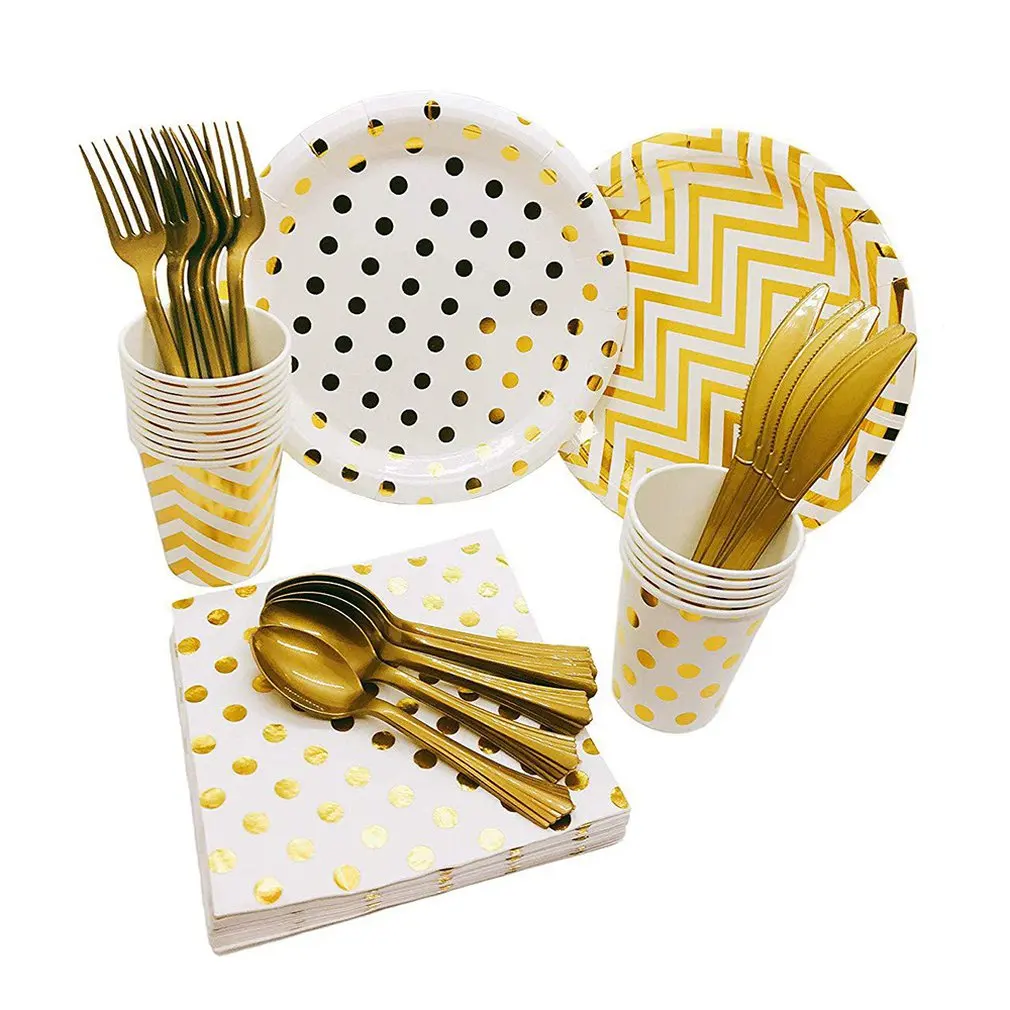 7 дюймов вечерние Горячее тиснение фольгой серебряного посуда тарелка Свадебный