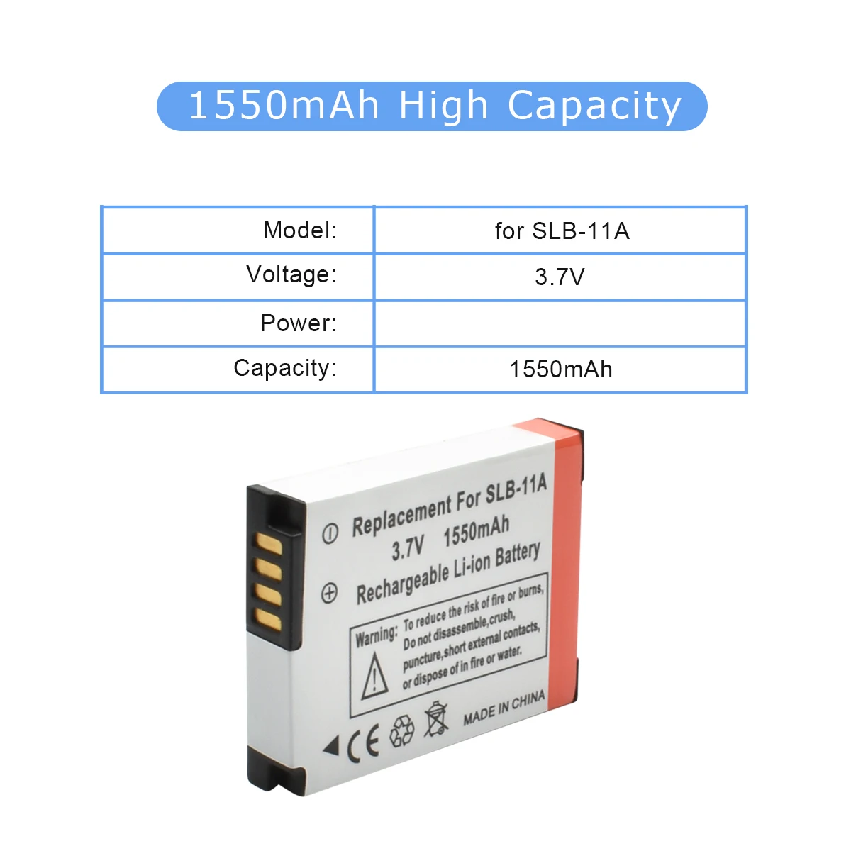 3X3 7 V 1550 mAh Li Ion SLB 11A Батарея + зарядное устройство Автомобильное для samsung WB1000 WB5000 CL65