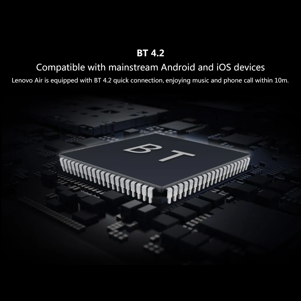 Lenovo Bluetooth наушники Air TWS True беспроводные наушники HIFI Двойные стерео музыкальные спортивные наушники с микрофоном для Z6 Lite Pro