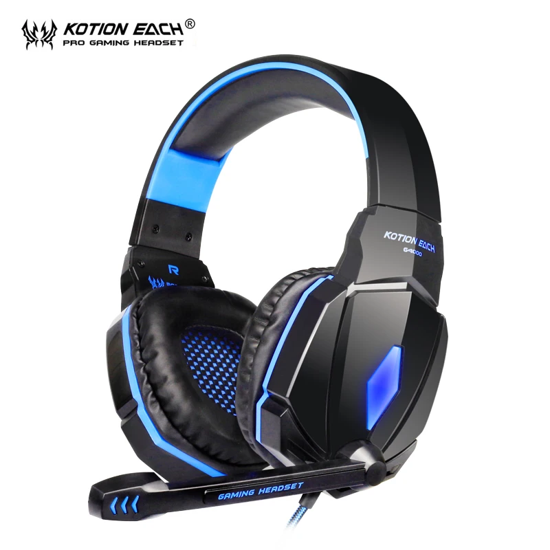 KOTION EACH G4000 наушники для компьютера пк наушник проводные игровые с микрофоном