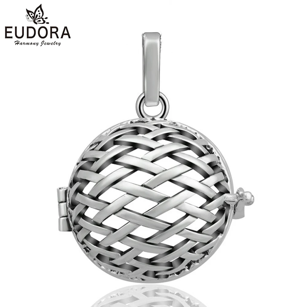 Розничная продажа Eudora черная краска медный металл гармония бола клетка кулон для