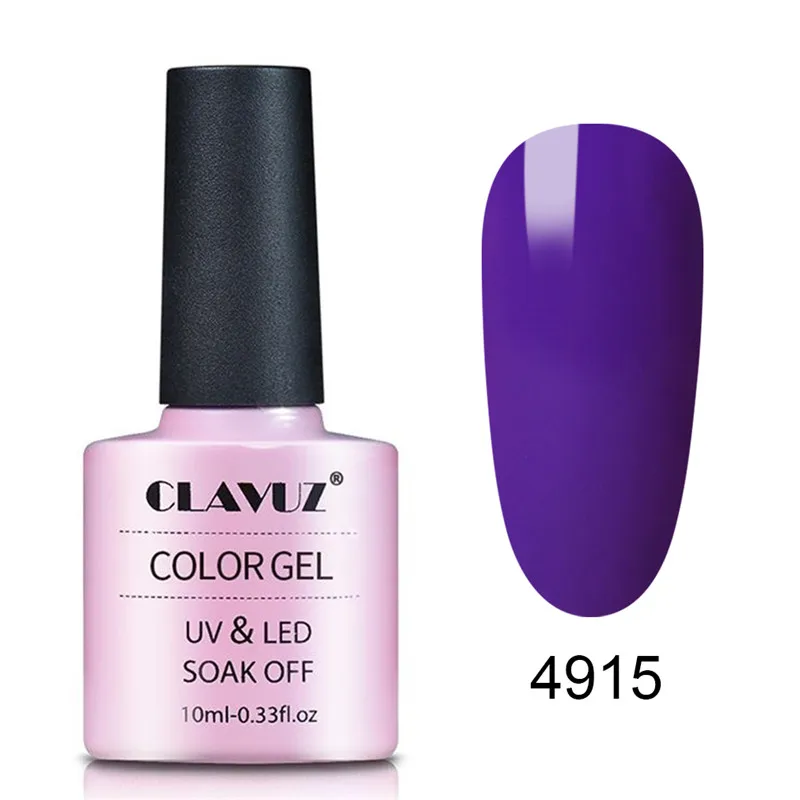 015 CLAVUZ Macaron UV светодиодный Полупостоянный долговечный Гель-лак черный белый чистый Цвет Гель-лак для ногтей 10 мл - Цвет: 015