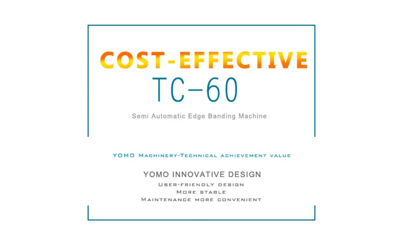 TC-60 полуавтоматическая кромкооблицовочная машина Деревообрабатывающий станок для оклейки кромок кромкооблицовочная машина