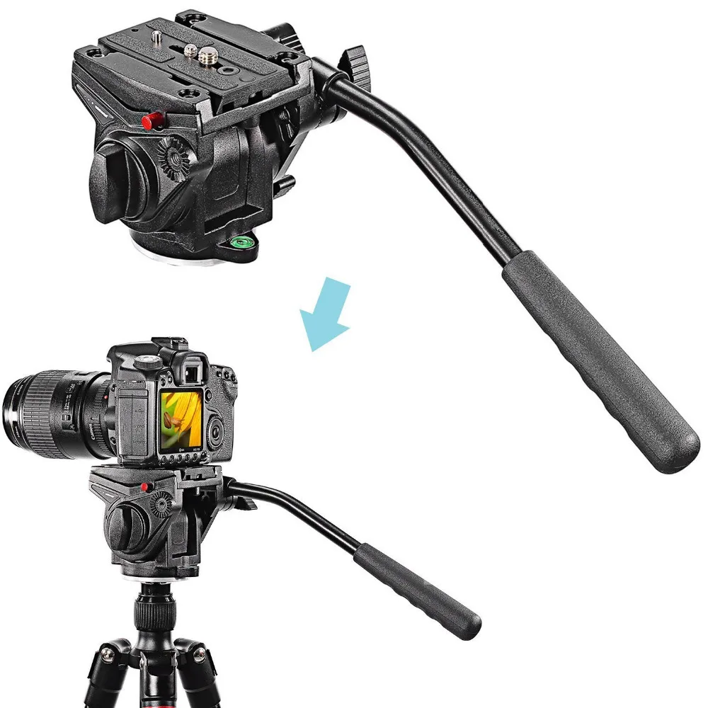 Neewer Подвижная головка для видеокамеры с подвижной пластиной DSLR камер монопод