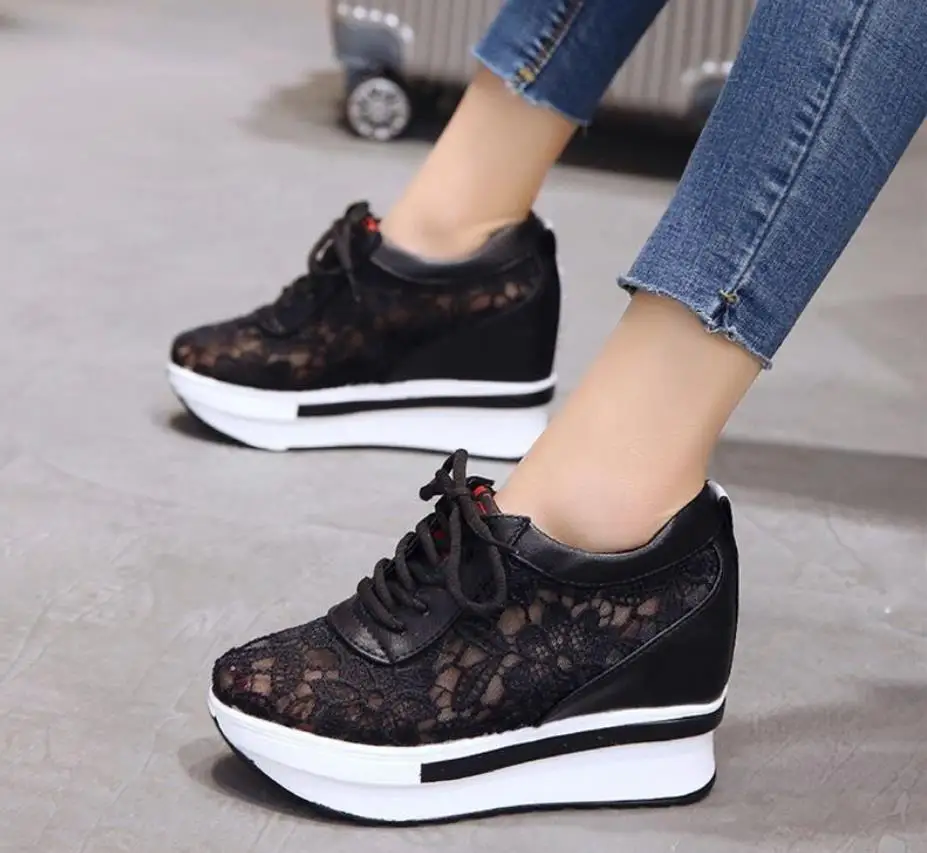 Женская Повседневная обувь из дышащего сетчатого материала модные кроссовки на