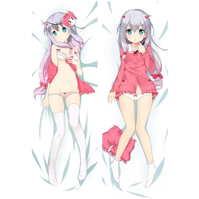 Аниме "eromanga-Sensei" наволочка, Dakimakura Чехол прохладный мальчик 3D двухсторонняя постельные принадлежности обниматься тела Чехол настроить 02 - Цвет: Peach skin