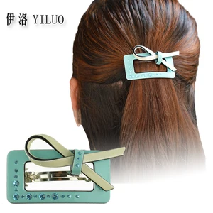 Женские головные уборы, маленькие милые заколки для волос с бантом для девочек, Винтажные заколки для волос, модные стразы, аксессуары для волос для женщин