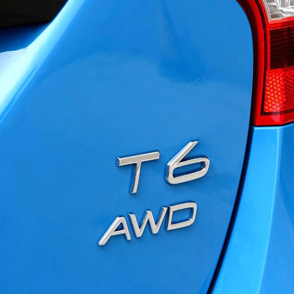 Металлический T5 T6 AWD Знак логотипа 3D автомобиля стикер для Volvo S40 XC90 S60 V60 XC40 C70 авто