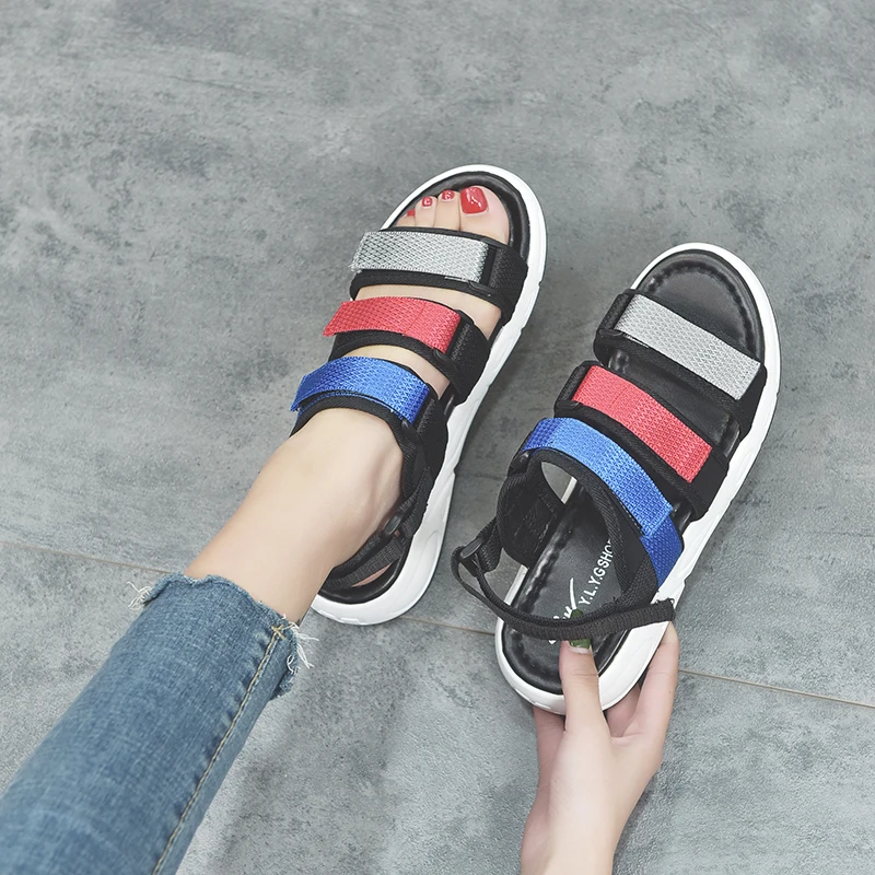 Platform Sandals Women Casual Beach Shoes Soft and Comfortable Summer Outdoor Sandals Platform Sneakers Ladies Sports Shoes