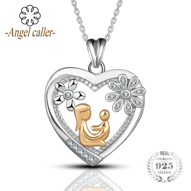 Женское Ожерелье с сердечками Angel Caller ожерелье из стерлингового серебра 925 пробы