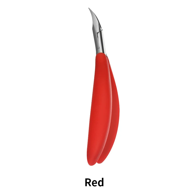 Red Профессиональный Ноготь кусачки для ногтей Обрезка из нержавеющей стали кусачки для ногтей кутикулы плоскогубцы-ножницы Маникюрный Инструмент SF24 - Цвет: Red