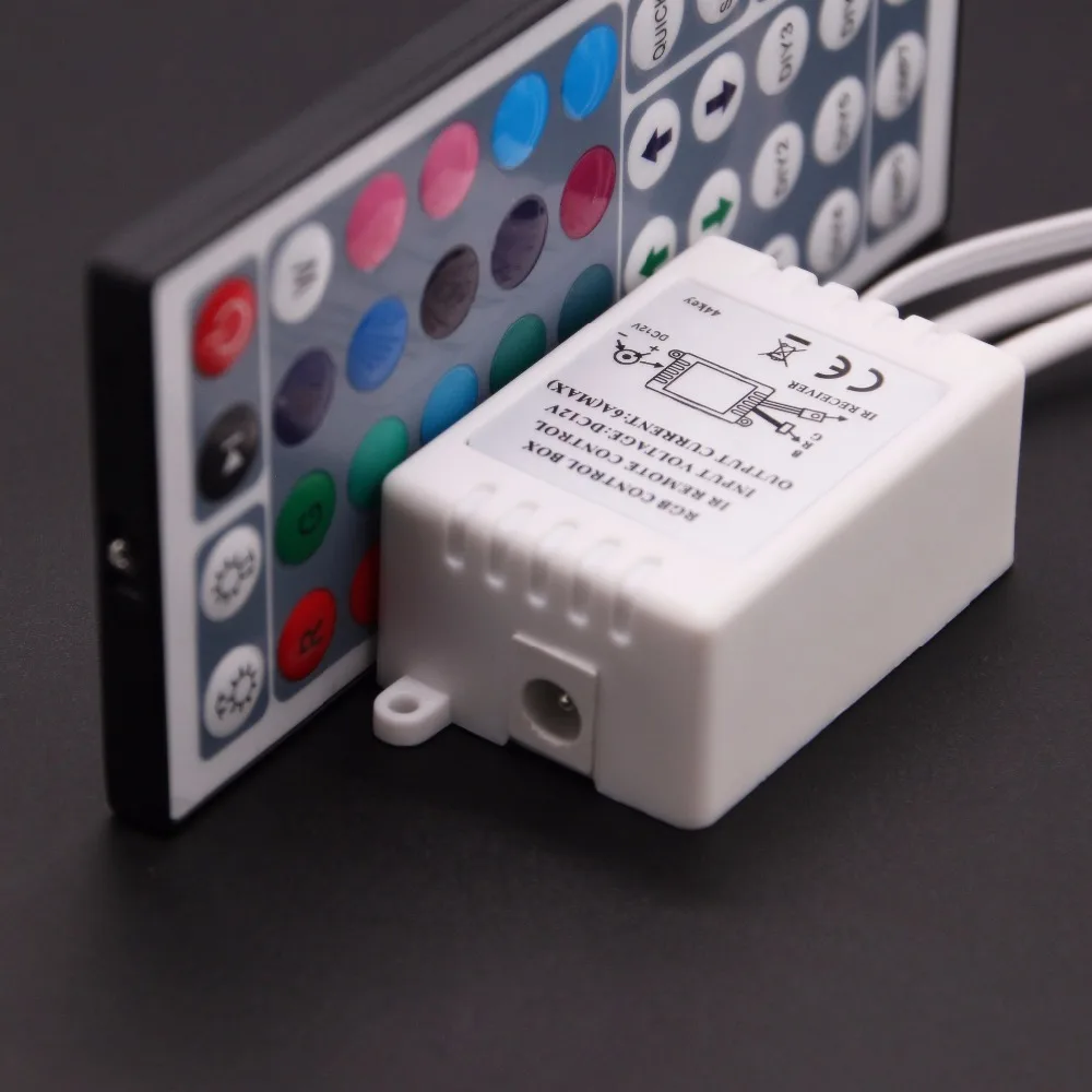 BEILAI DC 12 В 44Key 2 порта выход RGB светодиодный пульт дистанционного управления ИК