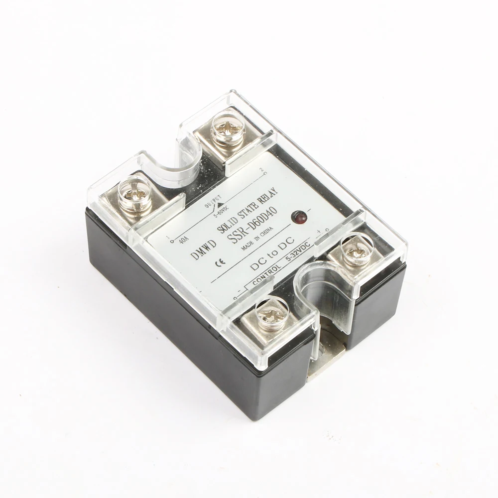 SSR 40DD твердотельное реле с индикатором DC 5 32v к 60v однофазный 40A D60D40|Реле| |