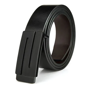 FAJARINA Brand Men's Quality Design 2nd Layer Genuine Leather Black Fashion Belts Male Jeans Belt Apparel Accessories for Men 6