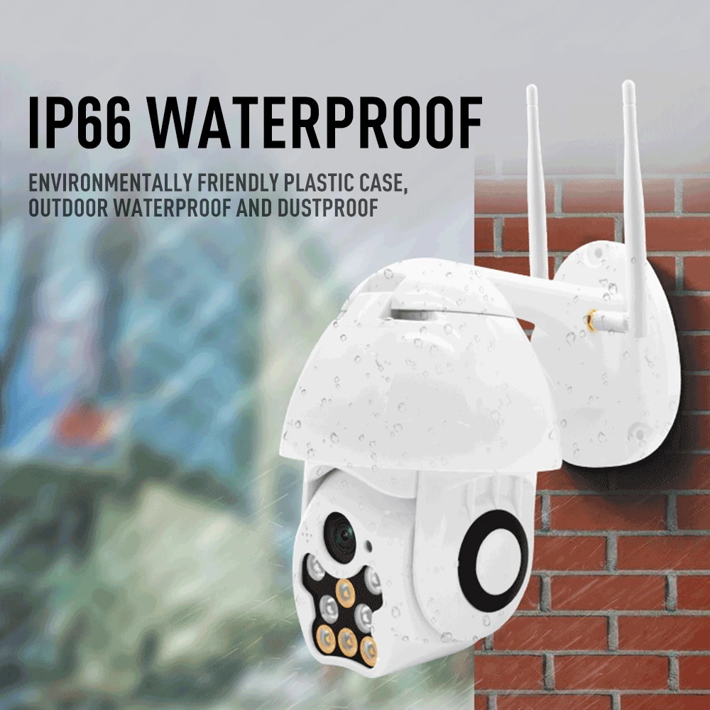 Открытый PTZ IP камера купольная беспроводная Wifi охранная сигнализация 1080P ИК Сеть