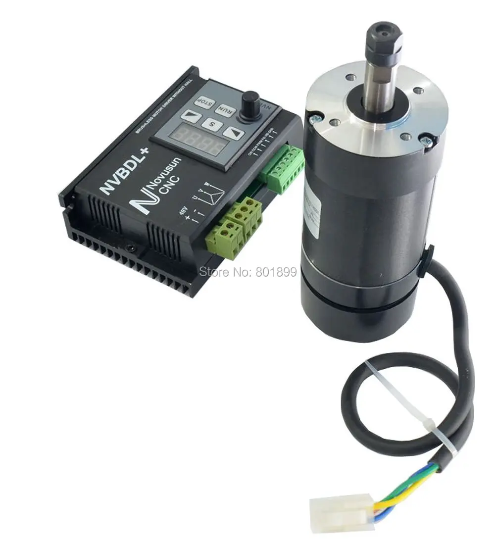 CNC 24-60 В 400 Вт dc безщеточный шпиндель водитель мотора комплект nvbdl + ЖК-панель нет