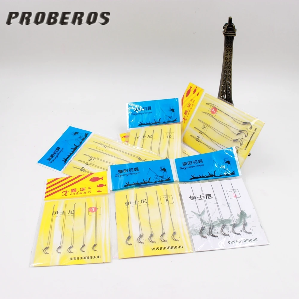 Лидер продаж дешевые 5 шт. высокоуглеродистой Сталь двойные крючки прочного