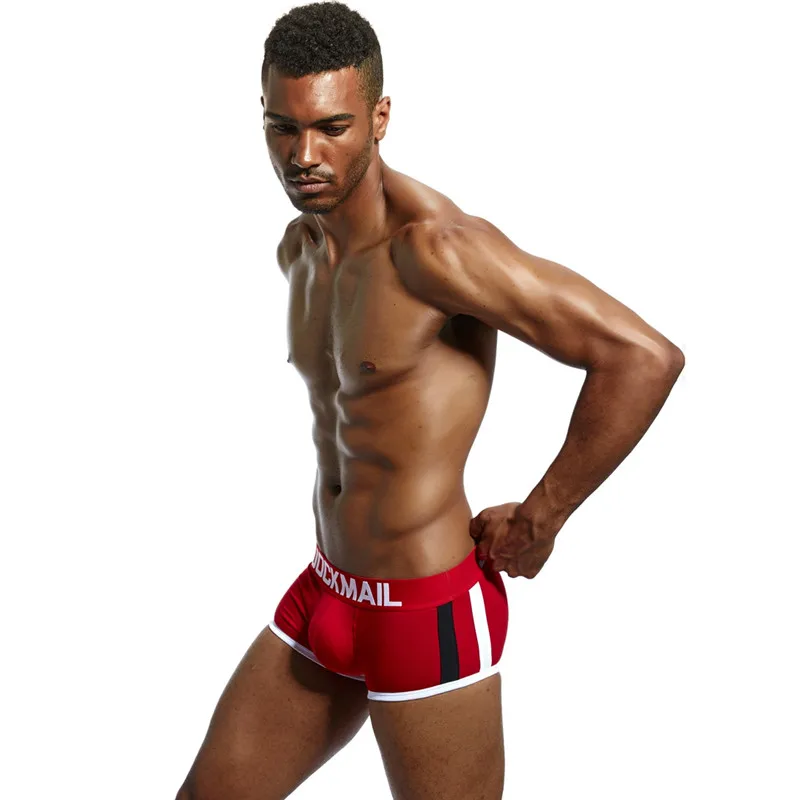 JOCKMAIL, Брендовое сексуальное мужское нижнее белье, боксеры с эффектом пуш-ап, боксеры, шорты, дышащая мужская посылка, увеличивающее мягкость, нижнее белье для геев