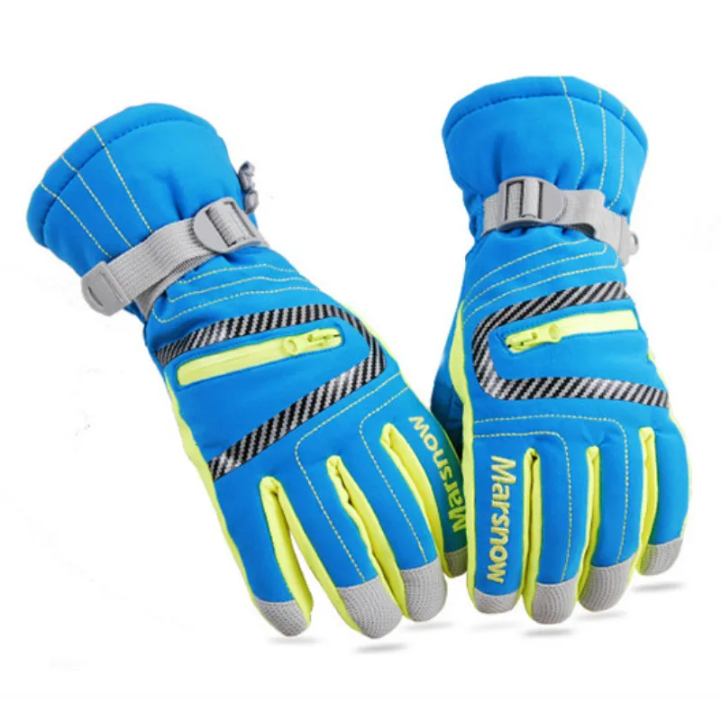 

MARSNOW Winter Outdoor Waterproof Warm Skiing Gloves Men Women Children Climbing Snowboarding Sports Cotton Gloves -30 Degree