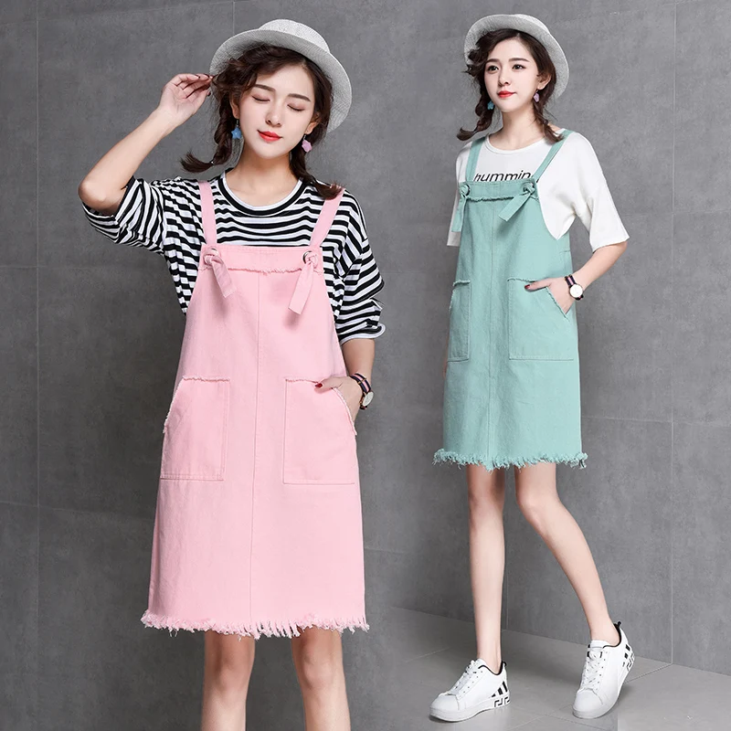 Модное летнее милое джинсовое платье в консервативном стиле женское